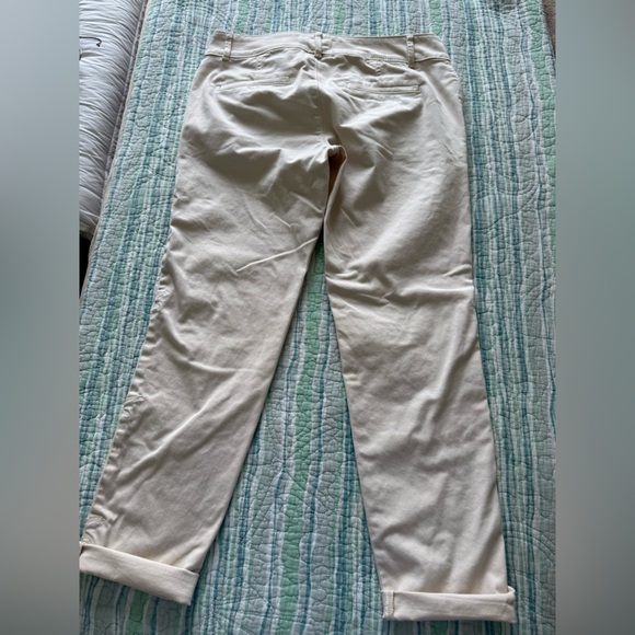 LOFT Cream Textured Trousers - Picture 4 of 4